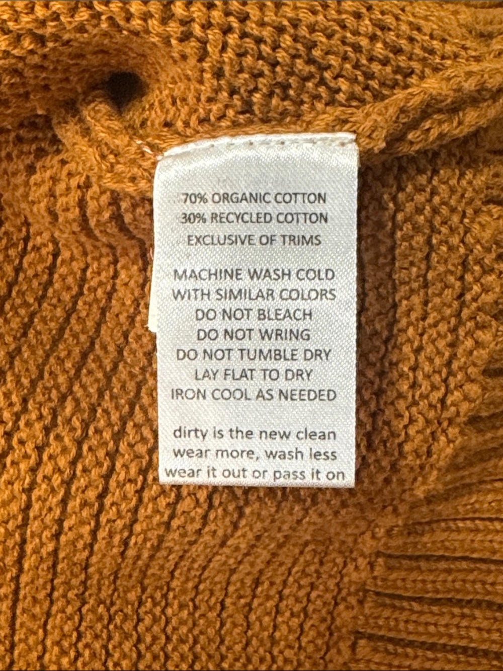 Toad & Co Cardigan size small Women's Button-Front Ribbed Sweater - Rust - Picture 4 of 12